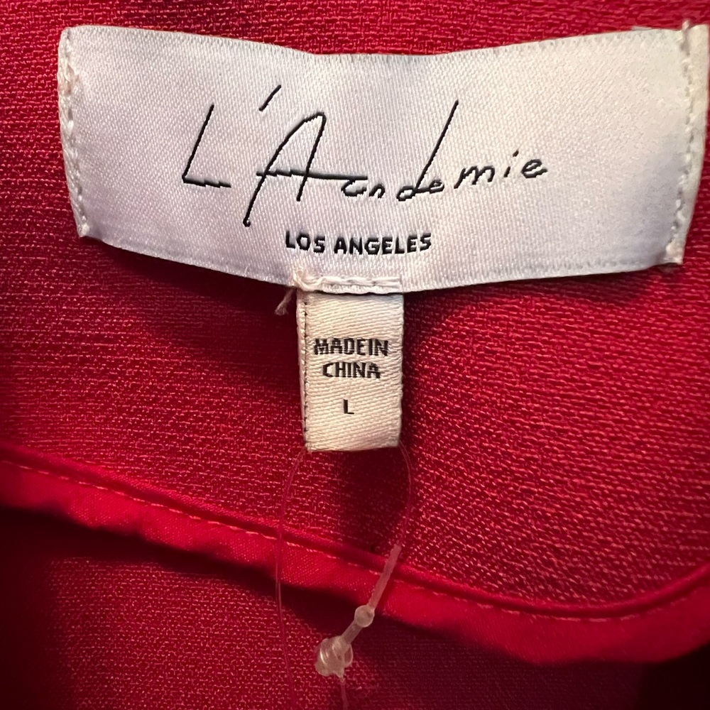 L'Academie The Julia Jumpsuit in Scarlet Red SzLarge - Picture 9 of 11